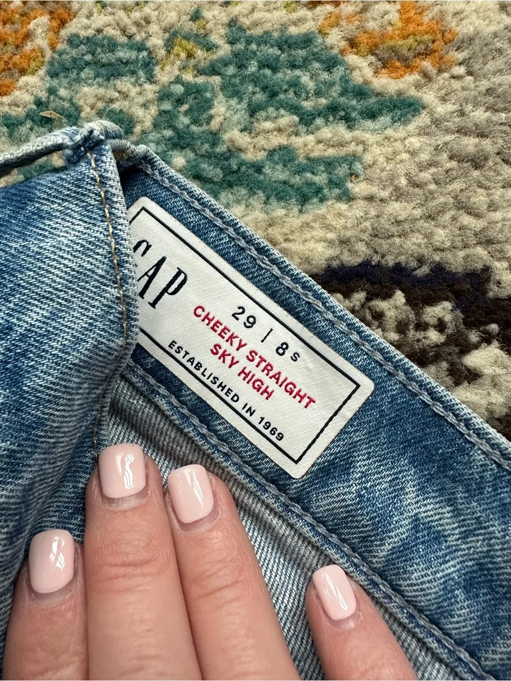 GAP Cheeky Straight Leg Jeans Sky High Waist / 29S - Picture 4 of 4